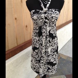 Floral Halter or Strapless Dress